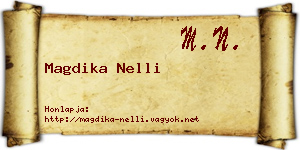 Magdika Nelli névjegykártya